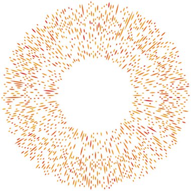 Radikal, yayılan çizgiler. Radyasyon, patlama, parıltı, parıltı ve parıltı efekti. Soyut patlama, aurora, aura etkisi stok vektör çizimi, klip- sanat grafikleri.