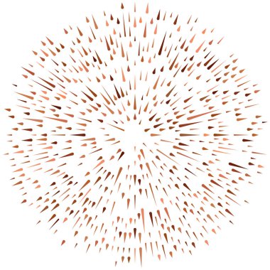 Radikal, yayılan çizgiler. Radyasyon, patlama, parıltı, parıltı ve parıltı efekti. Soyut patlama, aurora, aura etkisi stok vektör çizimi, klip- sanat grafikleri.