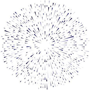 Radikal, yayılan çizgiler. Radyasyon, patlama, parıltı, parıltı ve parıltı efekti. Soyut patlama, aurora, aura etkisi stok vektör çizimi, klip- sanat grafikleri.