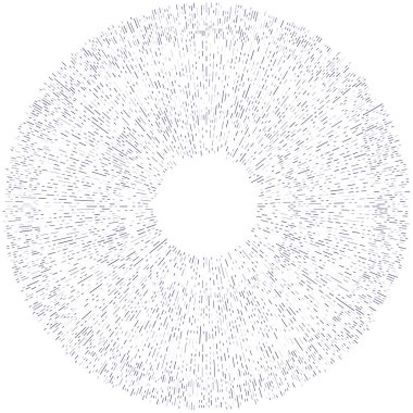 Radikal, yayılan çizgiler. Radyasyon, patlama, parıltı, parıltı ve parıltı efekti. Soyut patlama, aurora, aura etkisi stok vektör çizimi, klip- sanat grafikleri.