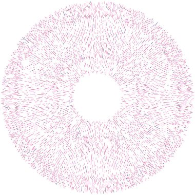 Radikal, yayılan çizgiler. Radyasyon, patlama, parıltı, parıltı ve parıltı efekti. Soyut patlama, aurora, aura etkisi stok vektör çizimi, klip- sanat grafikleri.