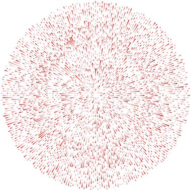 Radikal, yayılan çizgiler. Radyasyon, patlama, parıltı, parıltı ve parıltı efekti. Soyut patlama, aurora, aura etkisi stok vektör çizimi, klip- sanat grafikleri.