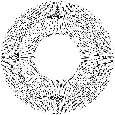 Radikal, yayılan çizgiler. Radyasyon, patlama, parıltı, parıltı ve parıltı efekti. Soyut patlama, aurora, aura etkisi stok vektör çizimi, klip- sanat grafikleri.