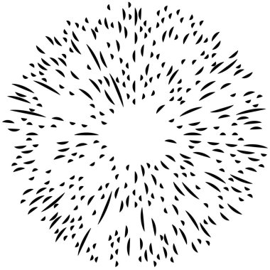 Radikal, yayılan çizgiler. Radyasyon, patlama, parıltı, parıltı ve parıltı efekti. Soyut patlama, aurora, aura etkisi stok vektör çizimi, klip- sanat grafikleri.
