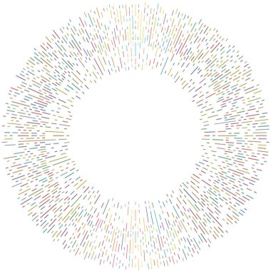 Radikal, yayılan çizgiler. Radyasyon, patlama, parıltı, parıltı ve parıltı efekti. Soyut patlama, aurora, aura etkisi stok vektör çizimi, klip- sanat grafikleri.