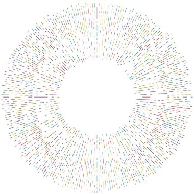 Radikal, yayılan çizgiler. Radyasyon, patlama, parıltı, parıltı ve parıltı efekti. Soyut patlama, aurora, aura etkisi stok vektör çizimi, klip- sanat grafikleri.