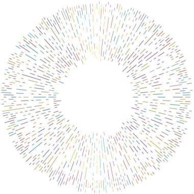 Radikal, yayılan çizgiler. Radyasyon, patlama, parıltı, parıltı ve parıltı efekti. Soyut patlama, aurora, aura etkisi stok vektör çizimi, klip- sanat grafikleri.