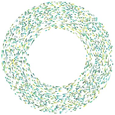 Renkli dairesel, eşmerkezli çemberler. Radyal, yayılan halkalar. Soyut geometrik çember şekli, tasarım elemanı. Girdaplar, girdaplar, girdaplar, girdaplar, girdaplar, girdaplar ve girdaplar.