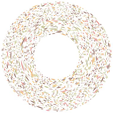 Renkli dairesel, eşmerkezli çemberler. Radyal, yayılan halkalar. Soyut geometrik çember şekli, tasarım elemanı. Girdaplar, girdaplar, girdaplar, girdaplar, girdaplar, girdaplar ve girdaplar.