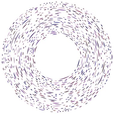 Renkli dairesel, eşmerkezli çemberler. Radyal, yayılan halkalar. Soyut geometrik çember şekli, tasarım elemanı. Girdaplar, girdaplar, girdaplar, girdaplar, girdaplar, girdaplar ve girdaplar.