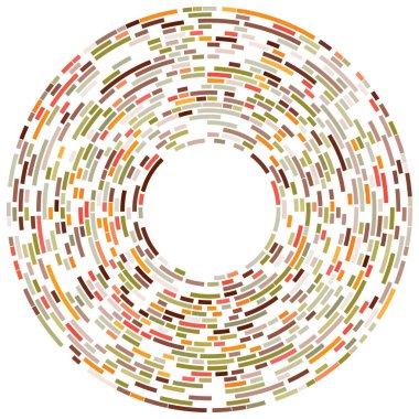 Renkli dairesel, eşmerkezli çemberler. Radyal, yayılan halkalar. Soyut geometrik çember şekli, tasarım elemanı. Girdaplar, girdaplar, girdaplar, girdaplar, girdaplar, girdaplar ve girdaplar.