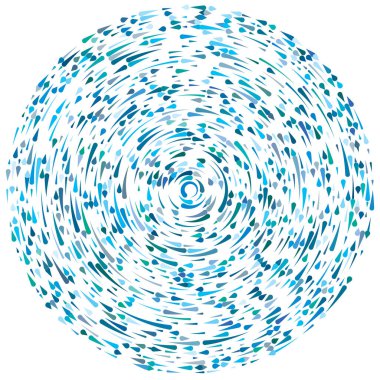 Renkli dairesel, eşmerkezli çemberler. Radyal, yayılan halkalar. Soyut geometrik çember şekli, tasarım elemanı. Girdaplar, girdaplar, girdaplar, girdaplar, girdaplar, girdaplar ve girdaplar.