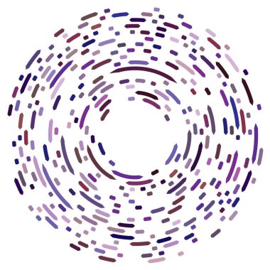 Renkli dairesel, eşmerkezli çemberler. Radyal, yayılan halkalar. Soyut geometrik çember şekli, tasarım elemanı. Girdaplar, girdaplar, girdaplar, girdaplar, girdaplar, girdaplar ve girdaplar.