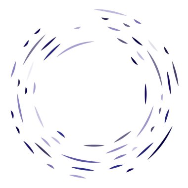 Renkli dairesel, eşmerkezli çemberler. Radyal, yayılan halkalar. Soyut geometrik çember şekli, tasarım elemanı. Girdaplar, girdaplar, girdaplar, girdaplar, girdaplar, girdaplar ve girdaplar.