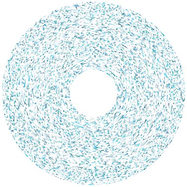 Renkli dairesel, eşmerkezli çemberler. Radyal, yayılan halkalar. Soyut geometrik çember şekli, tasarım elemanı. Girdaplar, girdaplar, girdaplar, girdaplar, girdaplar, girdaplar ve girdaplar.