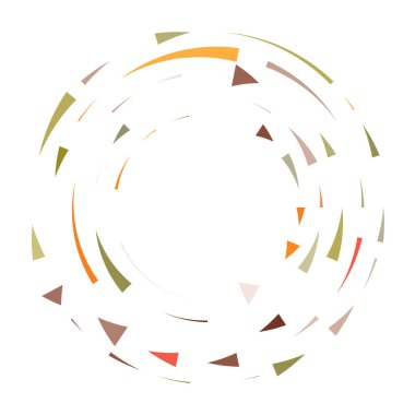 Renkli dairesel, eşmerkezli çemberler. Radyal, yayılan halkalar. Soyut geometrik çember şekli, tasarım elemanı. Girdaplar, girdaplar, girdaplar, girdaplar, girdaplar, girdaplar ve girdaplar.