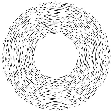 Renkli dairesel, eşmerkezli çemberler. Radyal, yayılan halkalar. Soyut geometrik çember şekli, tasarım elemanı. Girdaplar, girdaplar, girdaplar, girdaplar, girdaplar, girdaplar ve girdaplar.