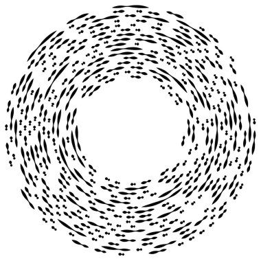 Renkli dairesel, eşmerkezli çemberler. Radyal, yayılan halkalar. Soyut geometrik çember şekli, tasarım elemanı. Girdaplar, girdaplar, girdaplar, girdaplar, girdaplar, girdaplar ve girdaplar.