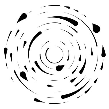 Renkli dairesel, eşmerkezli çemberler. Radyal, yayılan halkalar. Soyut geometrik çember şekli, tasarım elemanı. Girdaplar, girdaplar, girdaplar, girdaplar, girdaplar, girdaplar ve girdaplar.