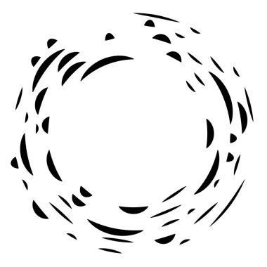 Renkli dairesel, eşmerkezli çemberler. Radyal, yayılan halkalar. Soyut geometrik çember şekli, tasarım elemanı. Girdaplar, girdaplar, girdaplar, girdaplar, girdaplar, girdaplar ve girdaplar.