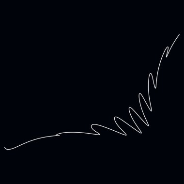 Dalgalı, dalgalı, dalgalı çizgiler. Eğri, camber, yay etkisi çizgileri. Curl, camber, fleks efekt çizgileri - stok vektör illüstrasyonu, klip- art grafikleri