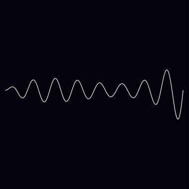 Dalgalı, dalgalı, dalgalı çizgiler. Eğri, camber, yay etkisi çizgileri. Curl, camber, fleks efekt çizgileri - stok vektör illüstrasyonu, klip- art grafikleri