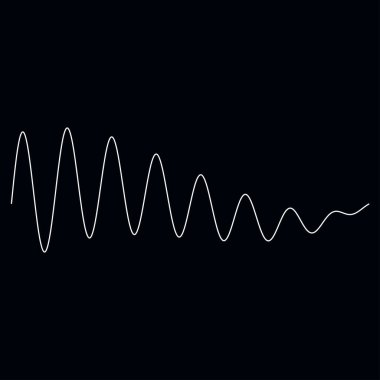 Dalgalı, dalgalı, dalgalı çizgiler. Eğri, camber, yay etkisi çizgileri. Curl, camber, fleks efekt çizgileri - stok vektör illüstrasyonu, klip- art grafikleri