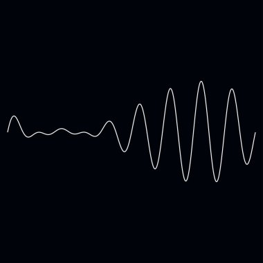 Dalgalı, dalgalı, dalgalı çizgiler. Eğri, camber, yay etkisi çizgileri. Curl, camber, fleks efekt çizgileri - stok vektör illüstrasyonu, klip- art grafikleri