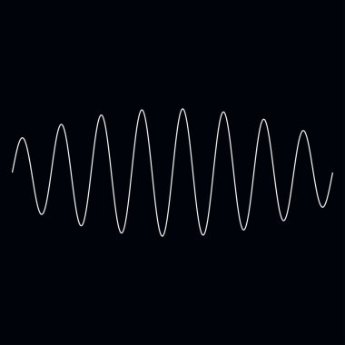 Dalgalı, dalgalı, dalgalı çizgiler. Eğri, camber, yay etkisi çizgileri. Curl, camber, fleks efekt çizgileri - stok vektör illüstrasyonu, klip- art grafikleri