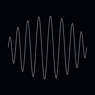 Dalgalı, dalgalı, dalgalı çizgiler. Eğri, camber, yay etkisi çizgileri. Curl, camber, fleks efekt çizgileri - stok vektör illüstrasyonu, klip- art grafikleri