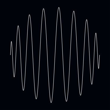 Dalgalı, dalgalı, dalgalı çizgiler. Eğri, camber, yay etkisi çizgileri. Curl, camber, fleks efekt çizgileri - stok vektör illüstrasyonu, klip- art grafikleri