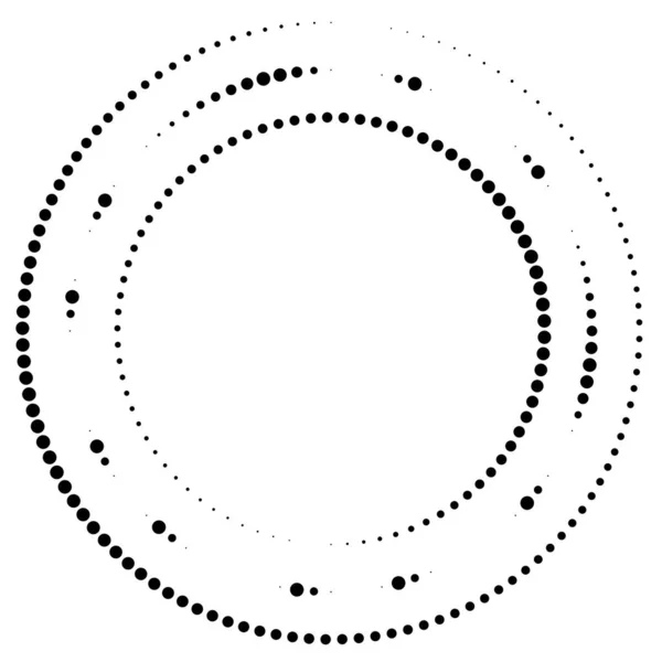 Körkörös Koncentrikus Szegmentált Körök Gyűrűk Absztrakt Geometriai Kör Spirál Örvény — Stock Vector