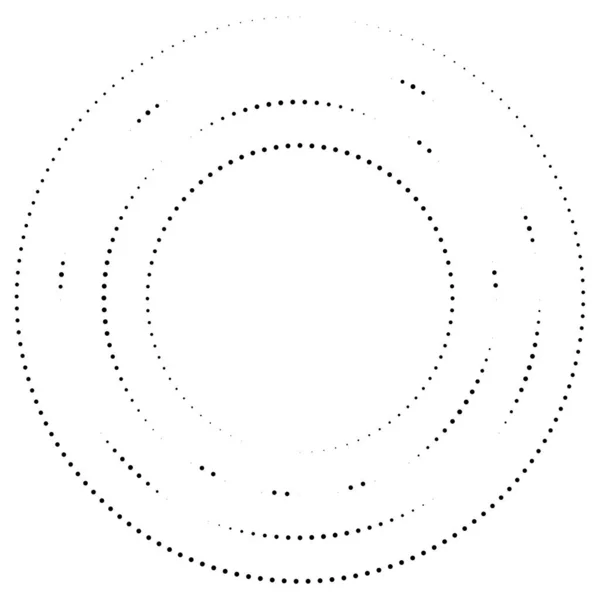 Circolari Cerchi Segmentati Concentrici Anelli Cerchio Geometrico Astratto Spirale Vortice — Vettoriale Stock