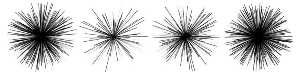 放射光 ダイナミック線 ビームライン スターバースト サンバースト要素 輝きの効果 グレア グレアデザイン 株式ベクトルイラスト クリップアートグラフィック — ストックベクタ