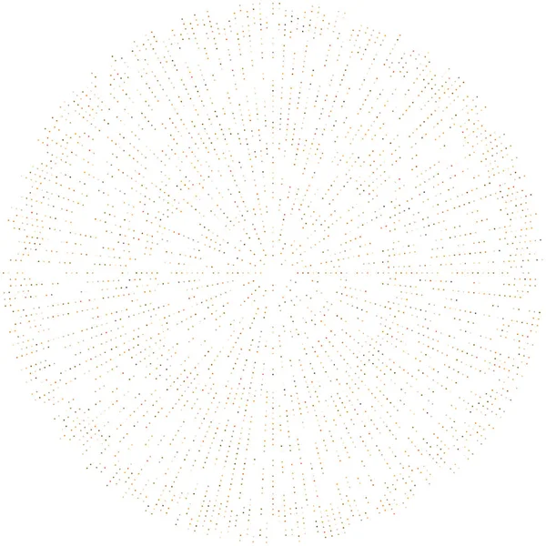Renkli, renkli rastgele daireler, noktalar, benekler ve çiller konsantre, dairesel ve dairesel elementler. Noktacılık, noktacılık rastgele polikrom yarım ton daireler stok vektör çizimi, klip- sanat grafikleri