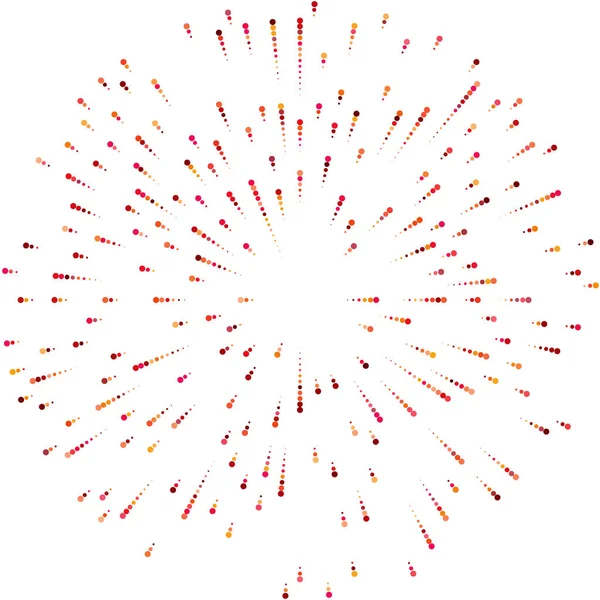 Renkli, renkli rastgele daireler, noktalar, benekler ve çiller konsantre, dairesel ve dairesel elementler. Noktacılık, noktacılık rastgele polikrom yarım ton daireler stok vektör çizimi, klip- sanat grafikleri