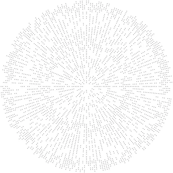 Rastgele daireler, noktalar, benekler ve çiller eşmerkezli, dairesel ve dairesel elementler. Noktacılık, noktacılık rastgele yarım ton daireler stok vektör illüstrasyonu, klip- sanat grafikleri.
