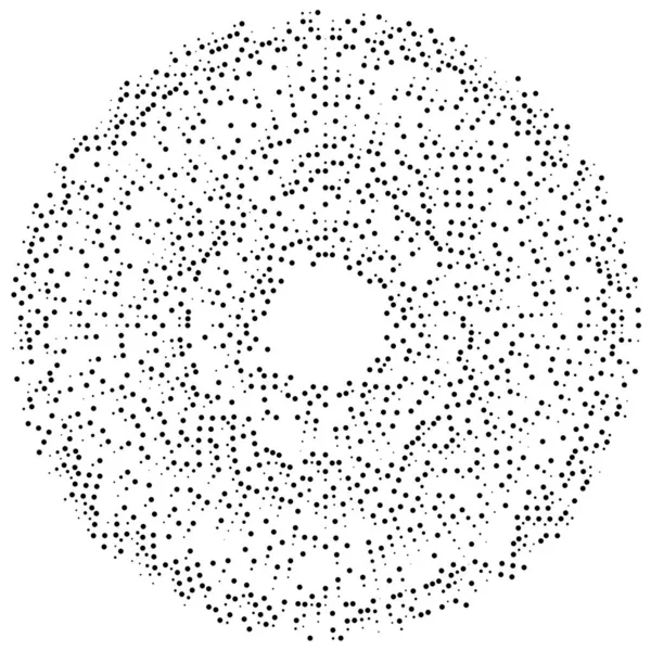 Barevné Barevné Náhodné Kruhy Tečky Skvrny Pihy Soustředný Kruhový Radiální — Stockový vektor