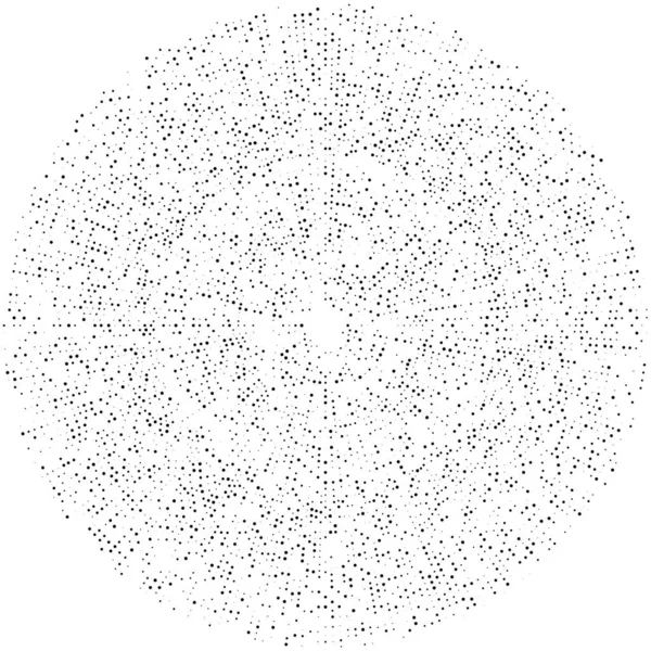 Renkli, renkli rastgele daireler, noktalar, benekler ve çiller konsantre, dairesel ve dairesel elementler. Noktacılık, noktacılık rastgele polikrom yarım ton daireler stok vektör çizimi, klip- sanat grafikleri