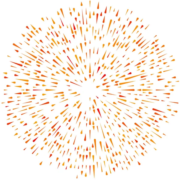 Radikal, yayılan çizgiler. Radyasyon, patlama, parıltı, parıltı ve parıltı efekti. Soyut patlama, aurora, aura etkisi stok vektör çizimi, klip- sanat grafikleri.