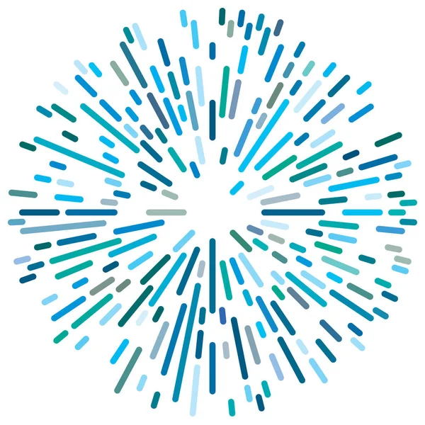 Radikal, yayılan çizgiler. Radyasyon, patlama, parıltı, parıltı ve parıltı efekti. Soyut patlama, aurora, aura etkisi stok vektör çizimi, klip- sanat grafikleri.