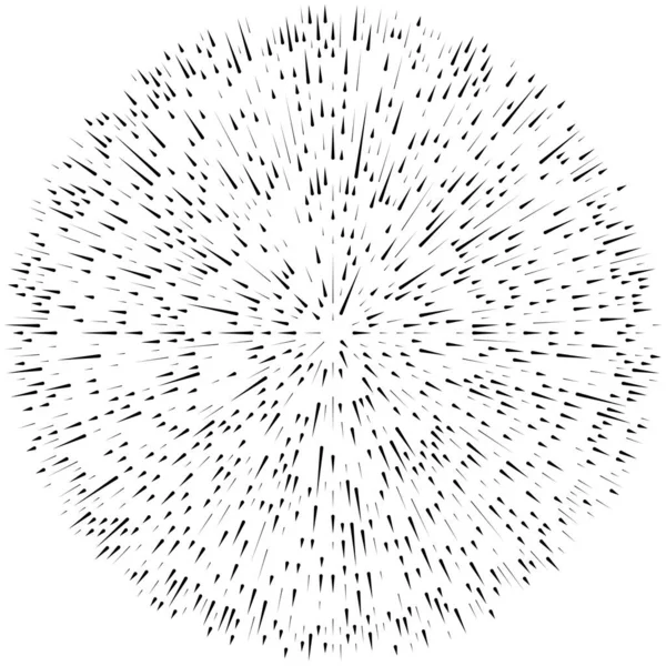 Radikal, yayılan çizgiler. Radyasyon, patlama, parıltı, parıltı ve parıltı efekti. Soyut patlama, aurora, aura etkisi stok vektör çizimi, klip- sanat grafikleri.