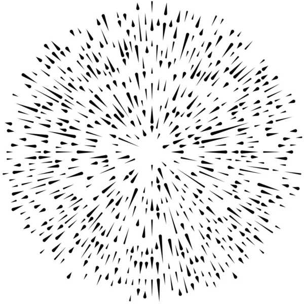 Радиальные Излучающие Линии Радиация Взрыв Мерцание Блик Блик Эффект Абстрактный — стоковый вектор