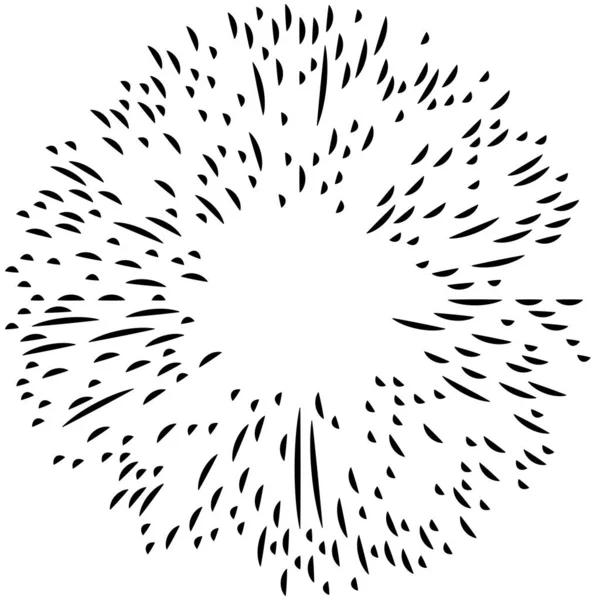 Radikal, yayılan çizgiler. Radyasyon, patlama, parıltı, parıltı ve parıltı efekti. Soyut patlama, aurora, aura etkisi stok vektör çizimi, klip- sanat grafikleri.
