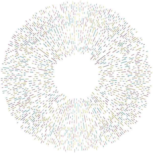 Radikal, yayılan çizgiler. Radyasyon, patlama, parıltı, parıltı ve parıltı efekti. Soyut patlama, aurora, aura etkisi stok vektör çizimi, klip- sanat grafikleri.