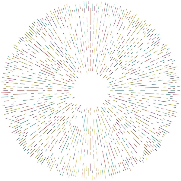 Radikal, yayılan çizgiler. Radyasyon, patlama, parıltı, parıltı ve parıltı efekti. Soyut patlama, aurora, aura etkisi stok vektör çizimi, klip- sanat grafikleri.