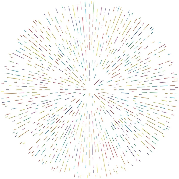 Radikal, yayılan çizgiler. Radyasyon, patlama, parıltı, parıltı ve parıltı efekti. Soyut patlama, aurora, aura etkisi stok vektör çizimi, klip- sanat grafikleri.