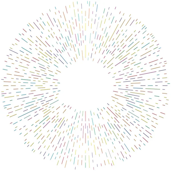 Radikal, yayılan çizgiler. Radyasyon, patlama, parıltı, parıltı ve parıltı efekti. Soyut patlama, aurora, aura etkisi stok vektör çizimi, klip- sanat grafikleri.