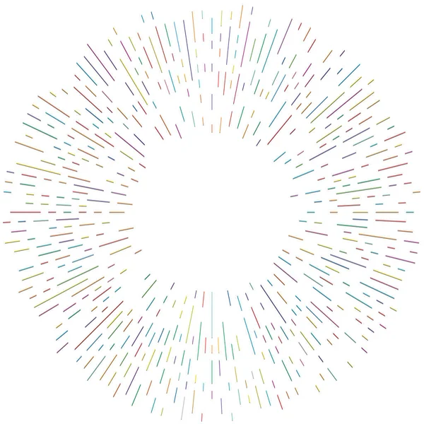 Radikal, yayılan çizgiler. Radyasyon, patlama, parıltı, parıltı ve parıltı efekti. Soyut patlama, aurora, aura etkisi stok vektör çizimi, klip- sanat grafikleri.