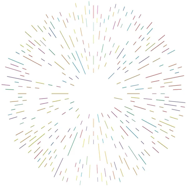 Radikal, yayılan çizgiler. Radyasyon, patlama, parıltı, parıltı ve parıltı efekti. Soyut patlama, aurora, aura etkisi stok vektör çizimi, klip- sanat grafikleri.